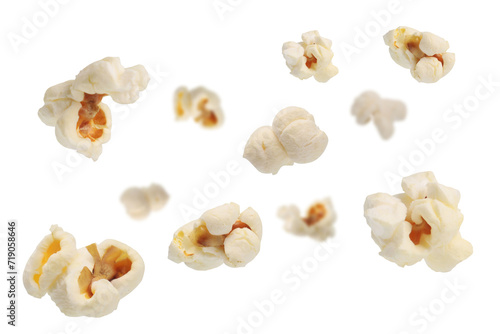 Flying popcorn on transparent background png