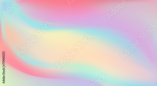 Holographic foil. Iridescent Foil. Glitch Hologram. Pastel neon rainbow. Ultraviolet metallic paper. Template for presentation. Cover to web design. Abstract colorful gradient.