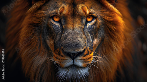 Lion Head Portrait.