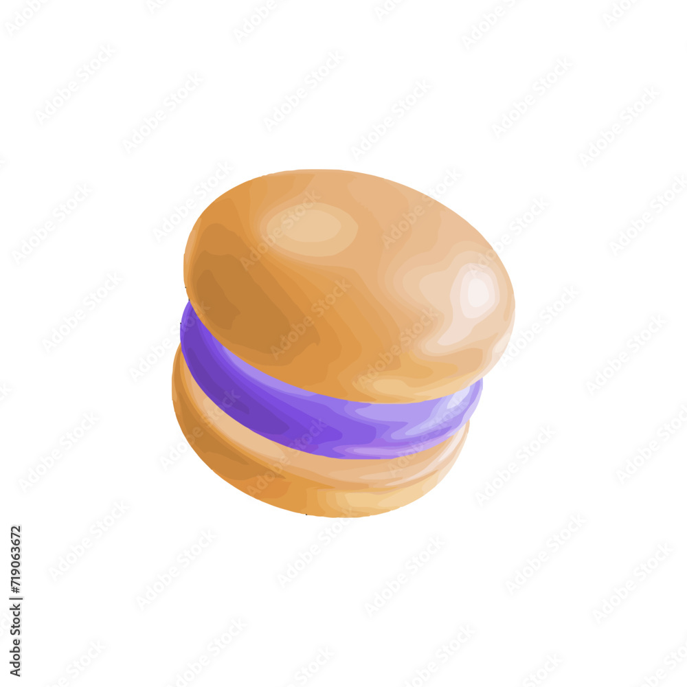 Burger 3d icon vector illustration design Burger 3d icon vector illustration design