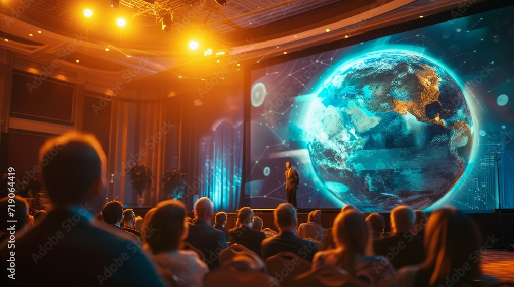Fototapeta premium Pinnacle Prosperity: Global Investment Summit