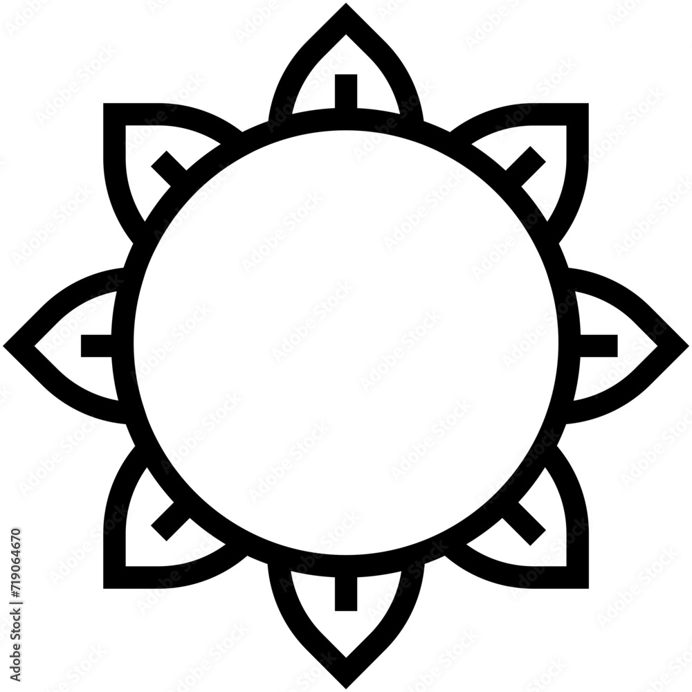 Anemone Flower Vector Icon