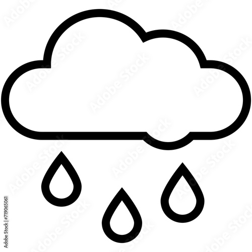 Raining Vector Icon