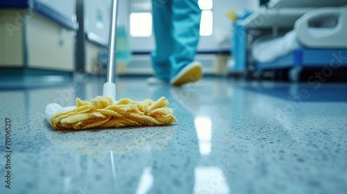 People clean their floors and clean them with lint-free cloths or hospital cleaners.