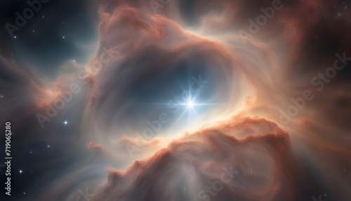 Stunning High-Resolution Image  Birth of a Star in a Distant Nebulous Cloud