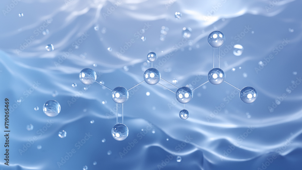 ภาพประกอบสต็อก iron(ii) fumarate molecular structure, 3d model molecule