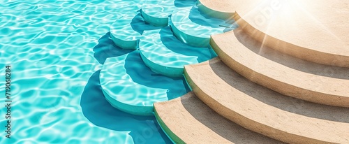 stairs in the pool