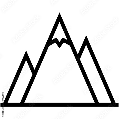 Mountains Vector Icon