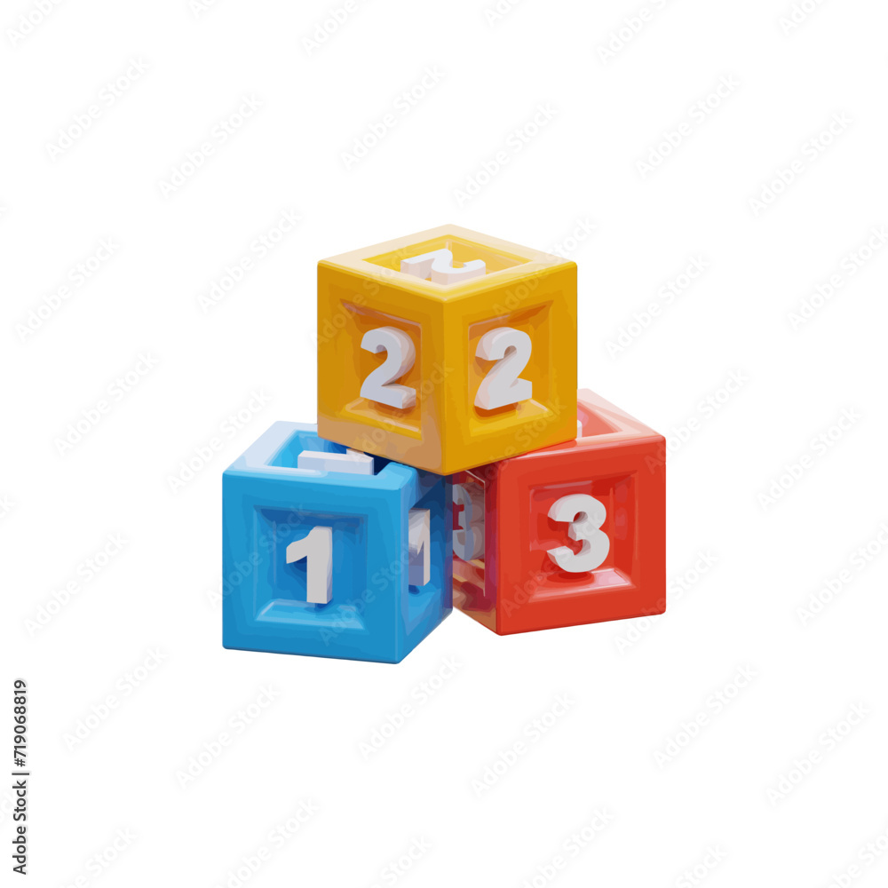 Puzzle Toys 3d vector illustration Design Puzzle Toys 3d vector illustration Design