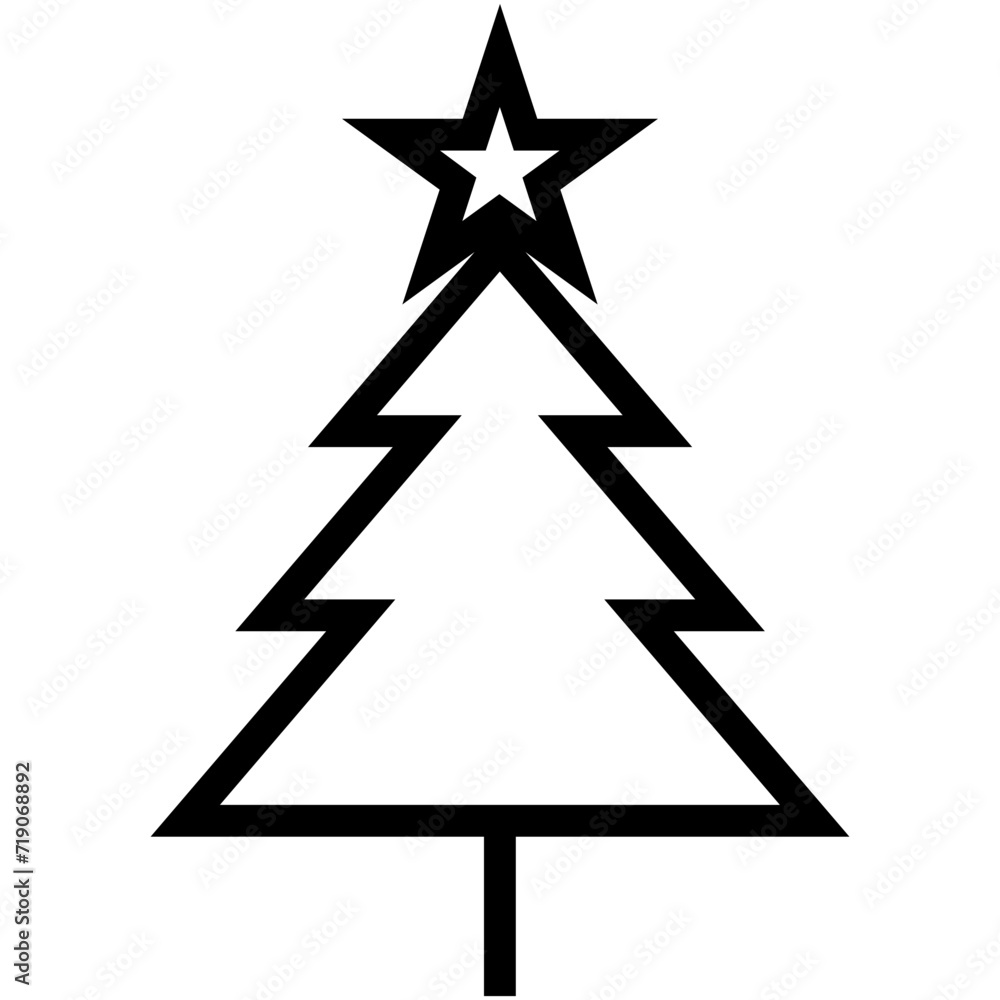 Pine Tree Vector Icon Pine Tree Vector Icon