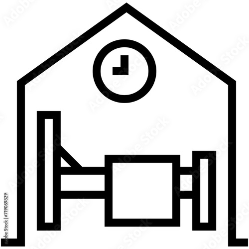 Hotel Room Vector Icon