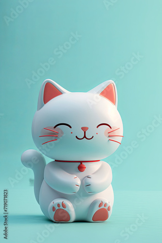3D mini cute cartoon cat © grey
