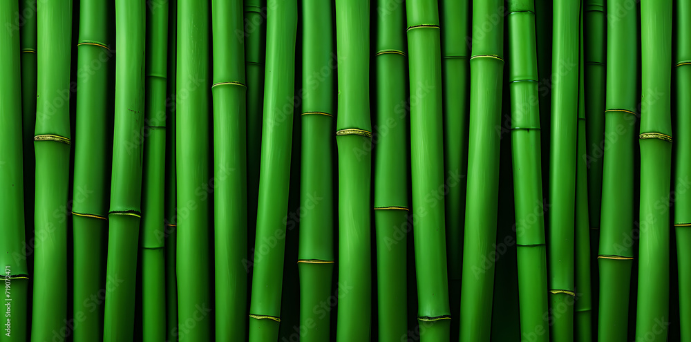 Obraz premium Background green bamboo texture