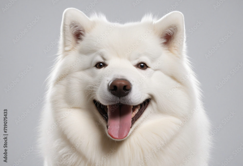 Fototapeta premium Happy Samoyed Dog Portrait