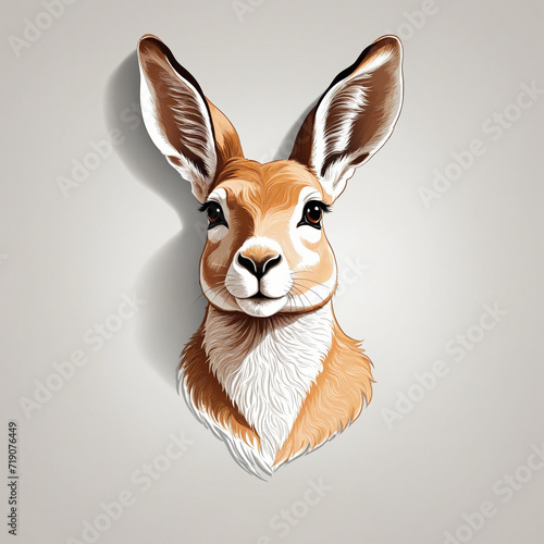 Minimalist Antelope Logo Design © SR07XC3