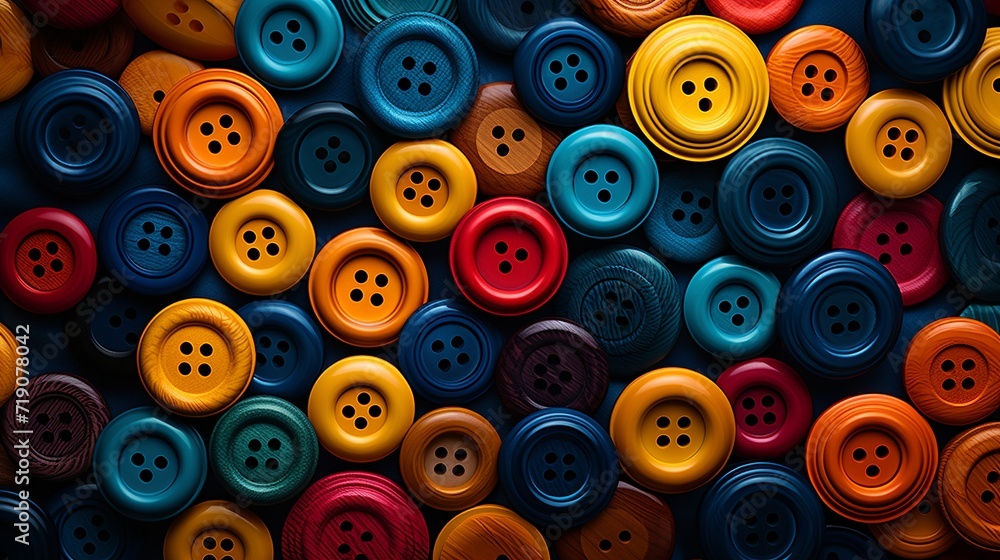 Buttons in Color at black back round Buttons in Color at black back round