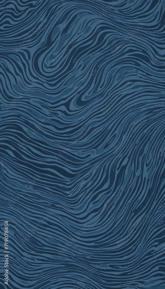 Midnight Ocean Abstract Deep Blue Background
