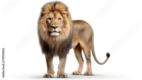 Lion on white background  photo