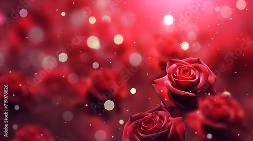 abstract of rose with bokeh background