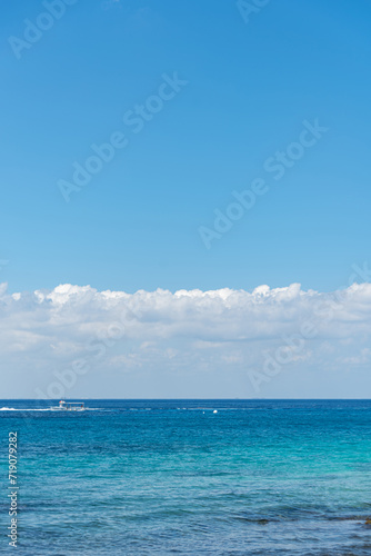 Tropical beach on a sunny day