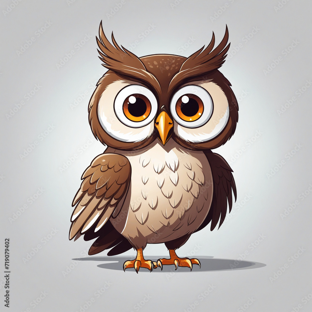 Minimalist Owl Logo Illustration Minimalist Owl Logo Illustration