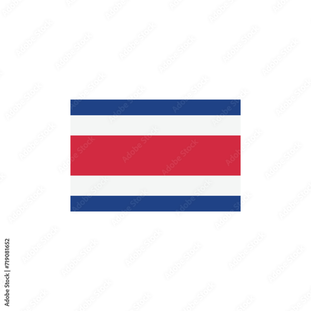 Fototapeta premium Flag of Costa Rica vector symbol