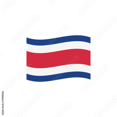Flag of Costa Rica vector symbol