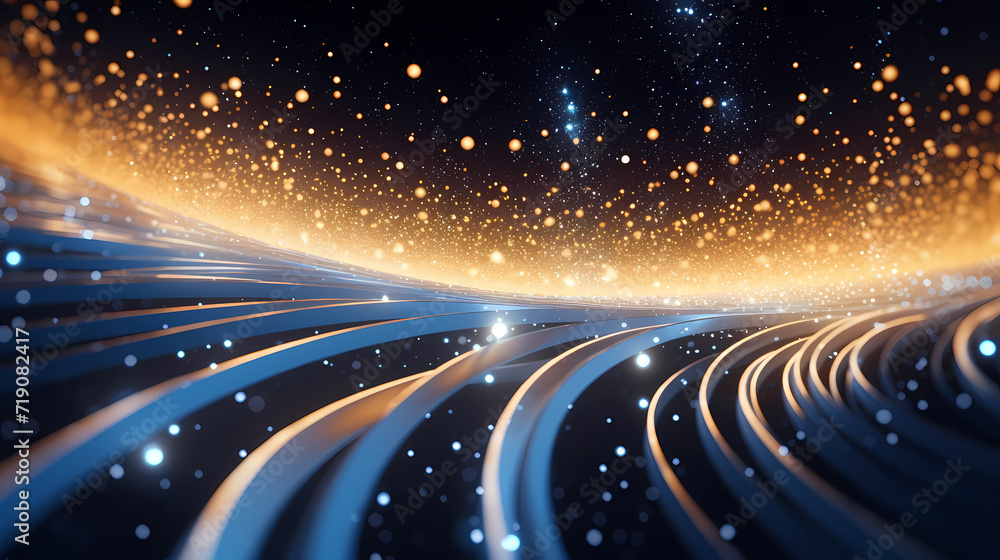 Fototapeta premium Neon speed abstract background, digital abstract background