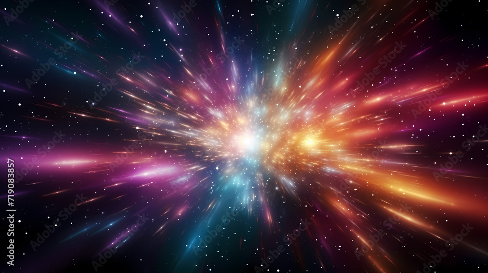 Naklejka premium Neon speed abstract background, digital abstract background