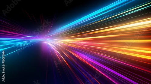 Neon speed abstract background, digital abstract background