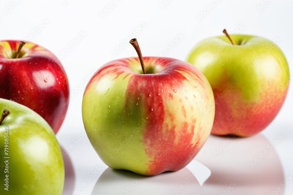 Delicious fresh apple over isolated white background Delicious fresh apple over isolated white background
