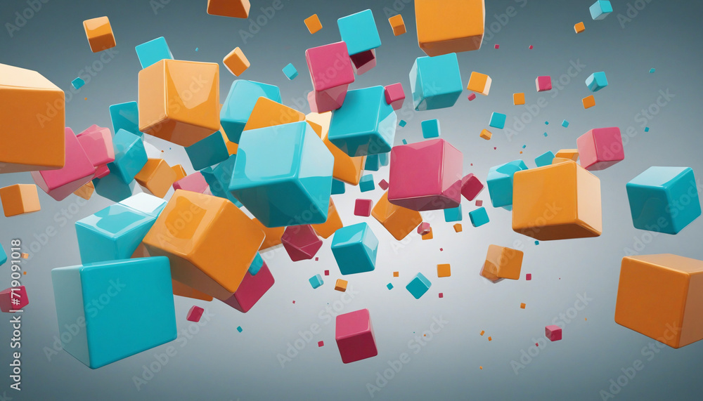 Contemporary 3D Business Background Contemporary 3D Business Background