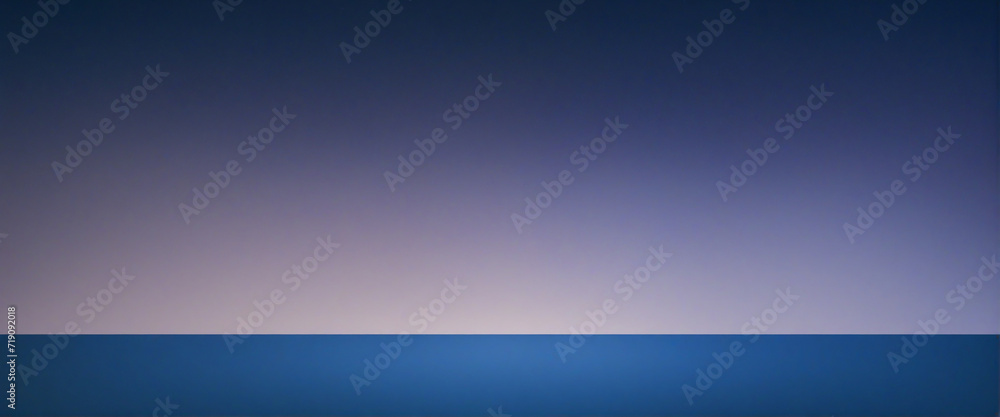 Obraz premium Midnight Blue Gradient Background with Illuminated Lights and Blank Space for Text