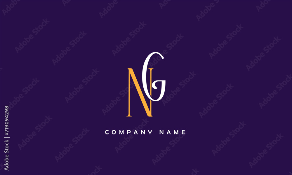 NG, GN, N, G Abstract Letters Logo Monogram NG, GN, N, G Abstract Letters Logo Monogram