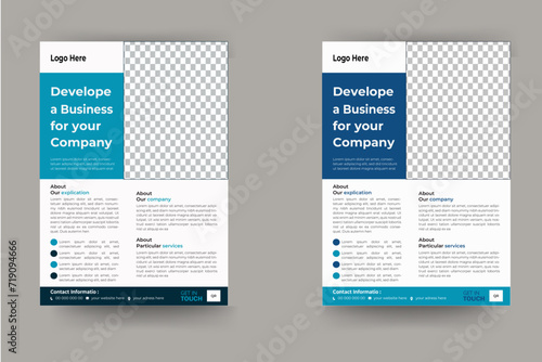  modern business flyer template.a bundle of 2 templates of different colors a4 flyer template.cover modern layout.perfect for creative profe.business proposal.ssional business.vector template .editabl