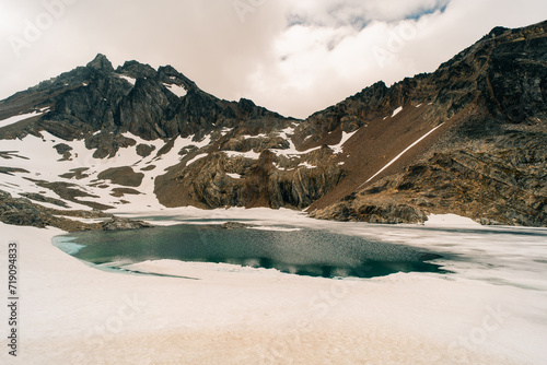 laguna 5 cinco hermanos in Ushuaia, Province of Tierra del Fuego, Argentina photo