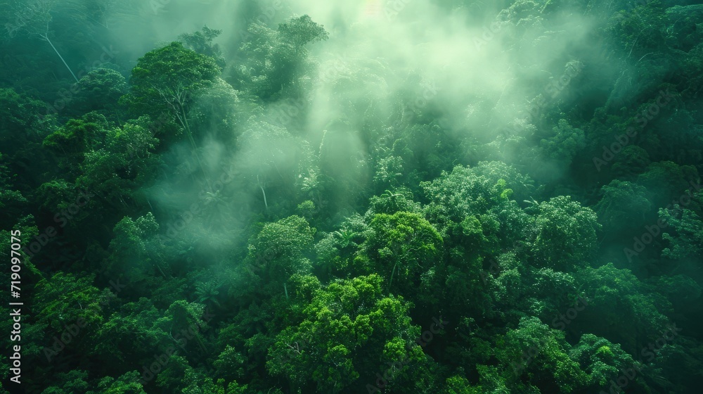 Obraz premium fog in the woods