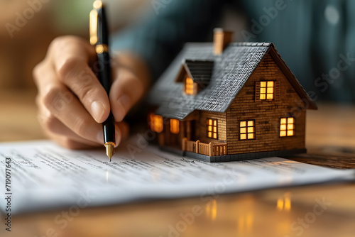 Signing Real Estate Contract, House Purchase Agreement, Real Estate Transaction, RealEstate Contract