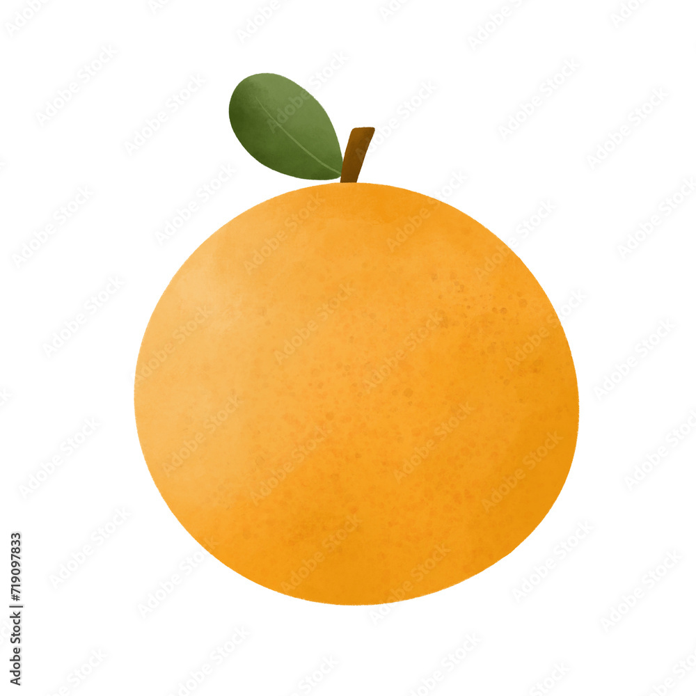 orange with leaf orange with leaf