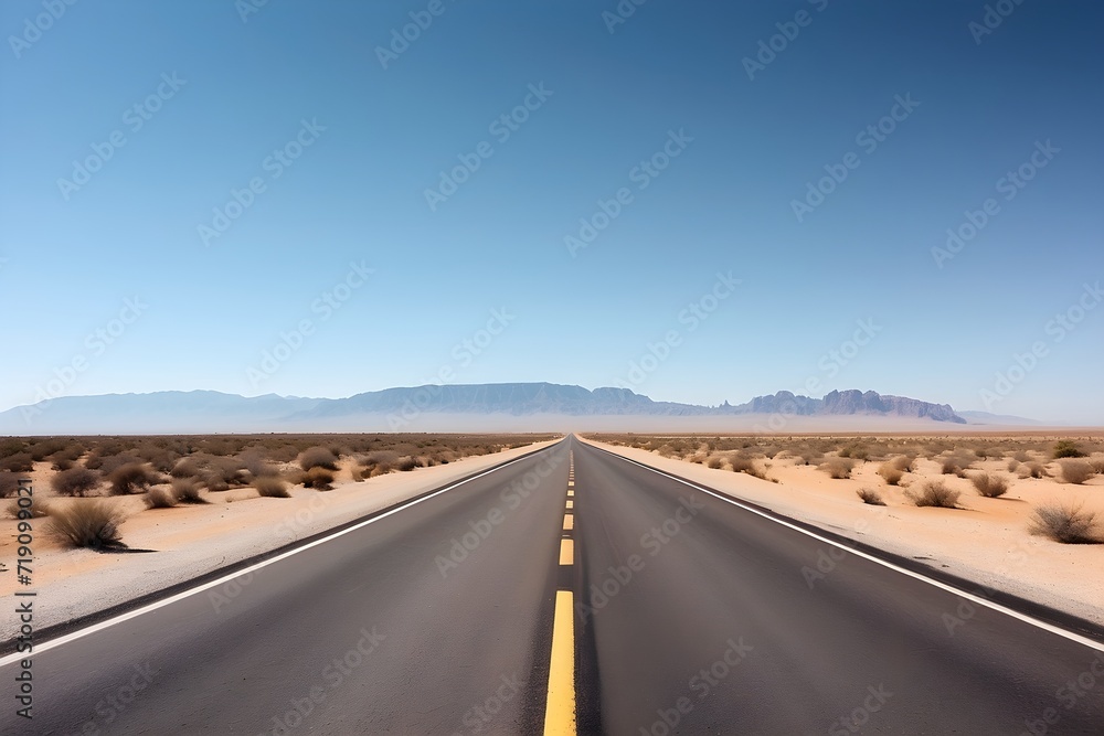 road in desert