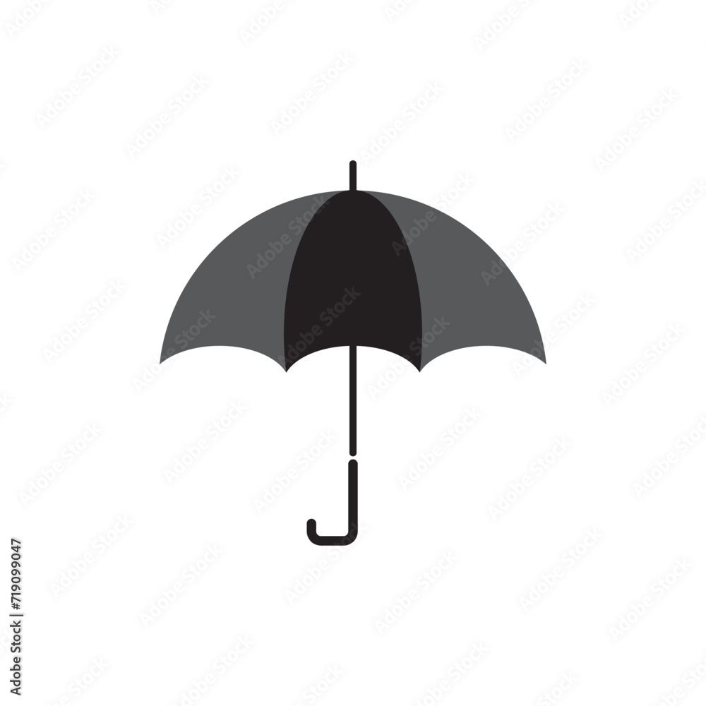 black umbrella isolated on white black umbrella isolated on white