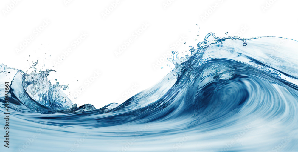 Dynamic wave of sea water, cut out Dynamic wave of sea water, cut out