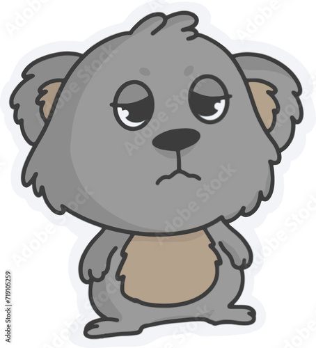 Canvas Print cute koala vector