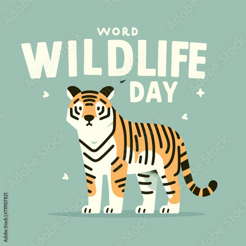 World Wildlife Day, March 3 with a tiger theme
