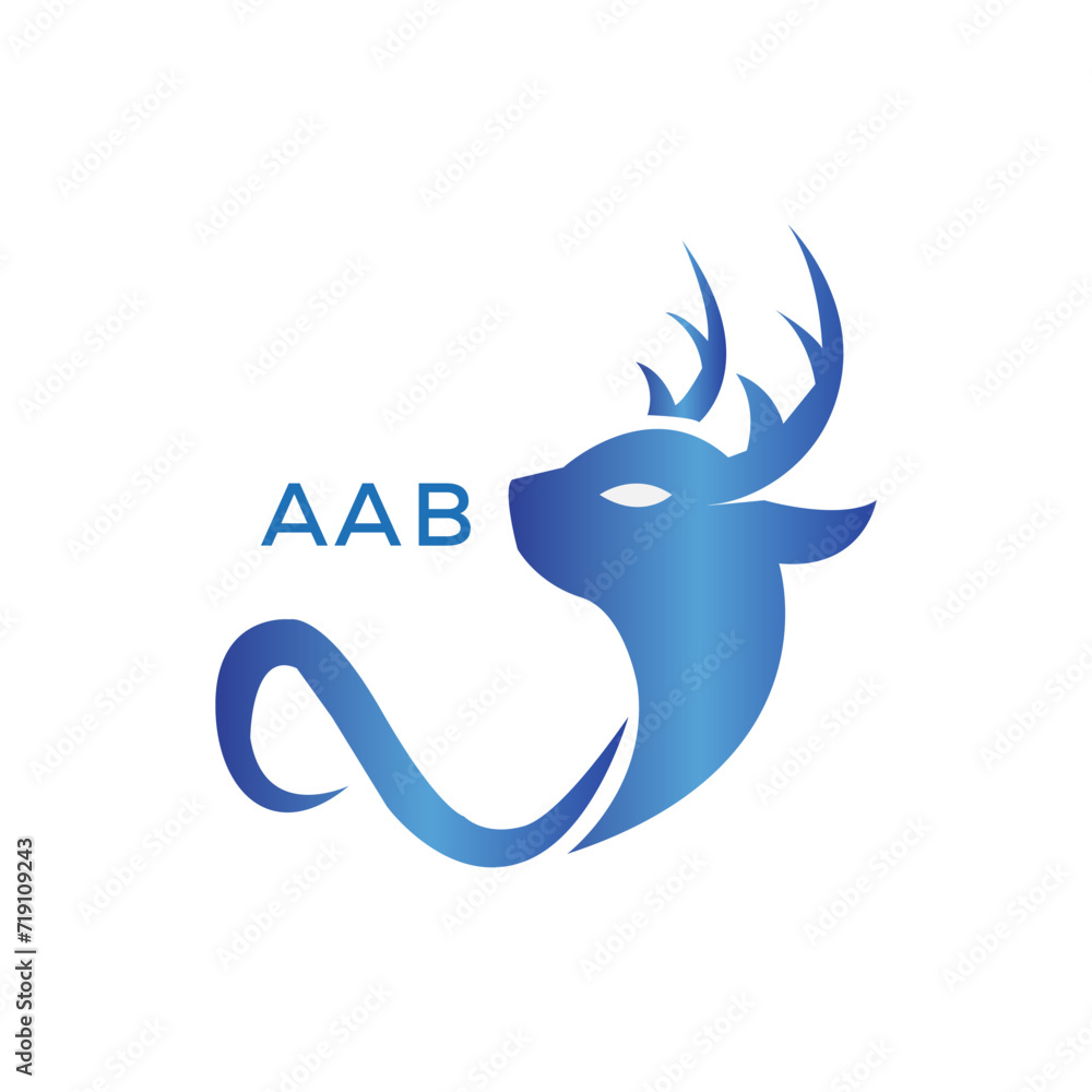 Fototapeta premium AAB Letter logo design template vector. AAB Business abstract connection vector logo. AAB icon circle logotype.