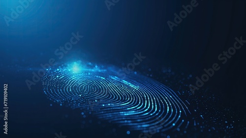 Fingerprint authentication button, glow