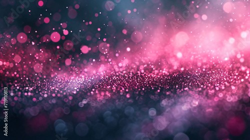 abstract colorful pink bokeh background with glitter defocused lights and stars