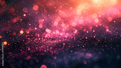 abstract colorful pink bokeh background with glitter defocused lights and stars