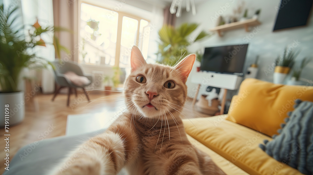 cat on sofa cat on sofa