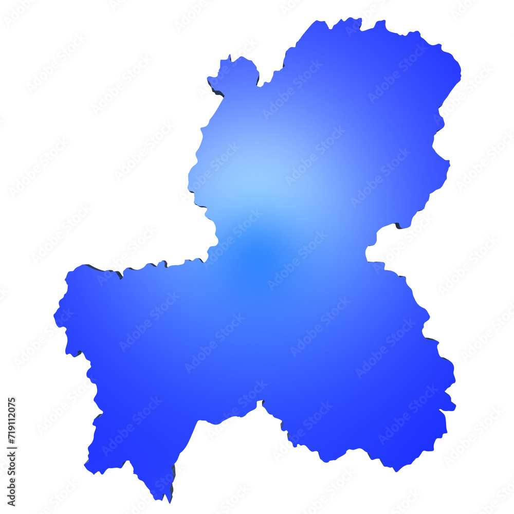 Fototapeta premium 日本の岐阜県の地図